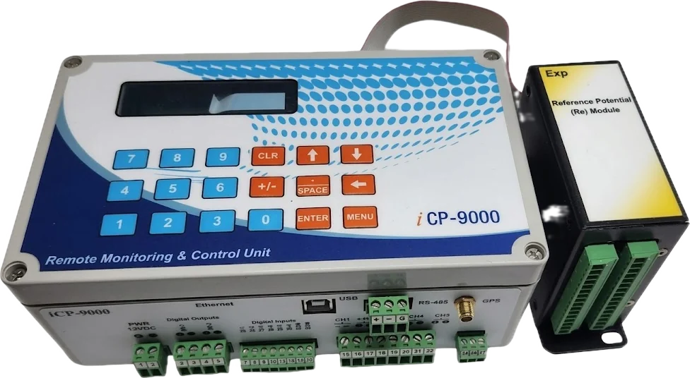 iCP-9000 remote monitoring and control unit with reference-potential expansion module