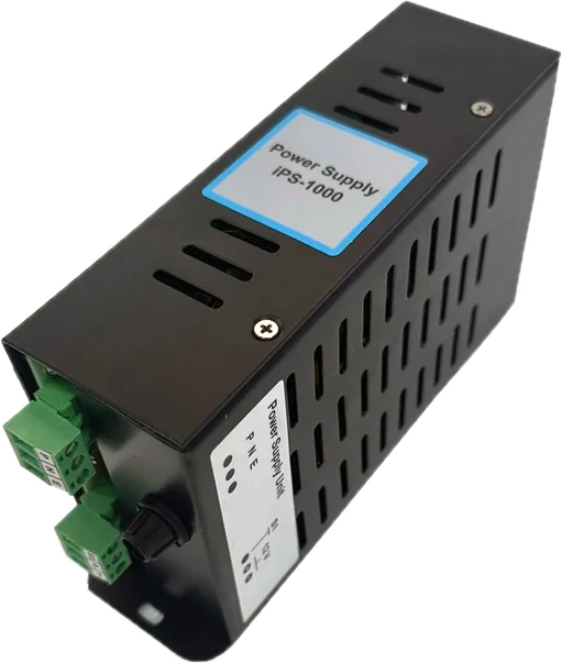 iPS-1000 industrial regulated power supply in a black vented enclosure